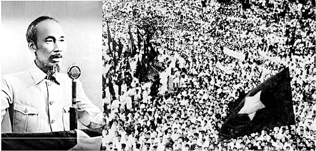 Hồ Chí Minh đọc Tuyên ngôn Độc lập tại Quảng trường Ba Đình