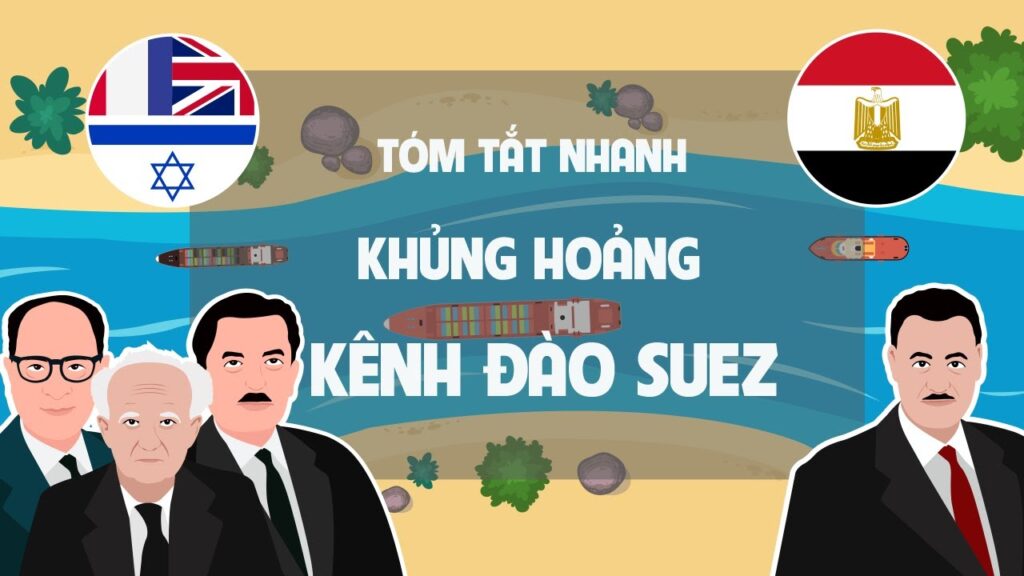 Khủng hoảng Kênh đào Suez 1956 | Anh Pháp Israel tủi hổ trước Ai Cập